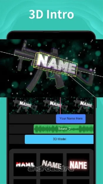 Intro Maker для Youtube - создатель видеороликов - скриншот 3