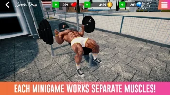 Iron Muscle - Be the champion игра бодибилдинг - скриншот 3