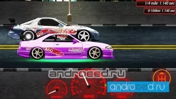 Japan Drag Racing 2D - скриншот 1