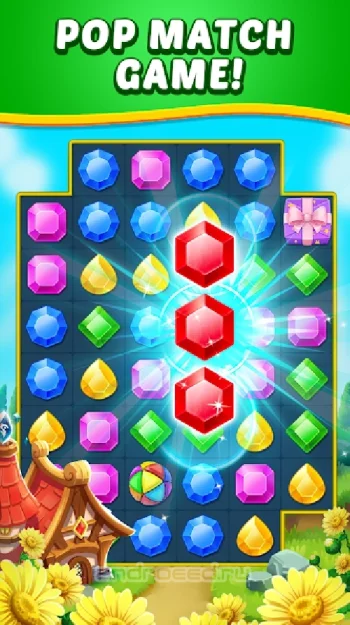 Jewel Hunter: три в ряд игры без интернета - скриншот 1