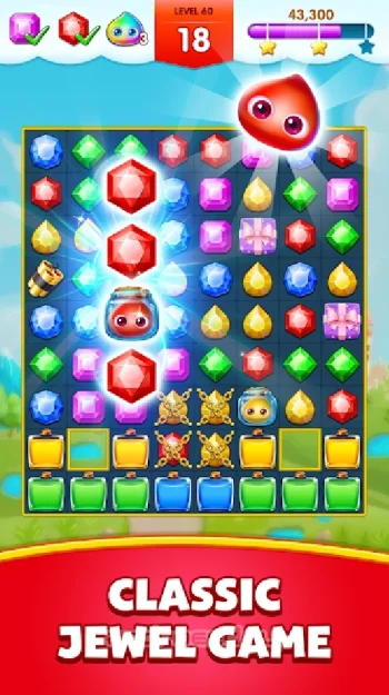 Jewel Legend: три в ряд игры без интернета - скриншот 1