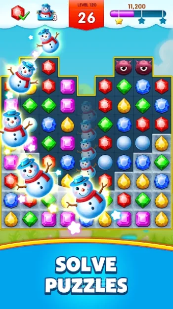 Jewel Legend: три в ряд игры без интернета - скриншот 2