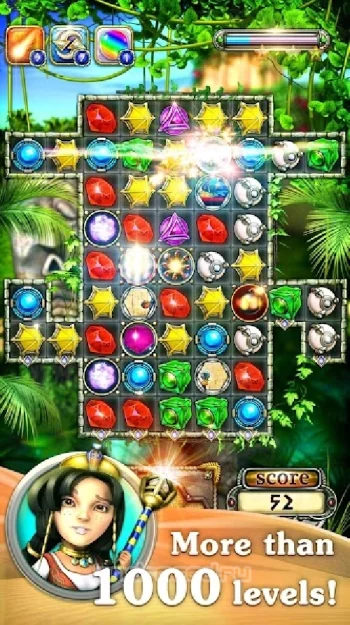Jewellust Platinum: match 3 - скриншот 1