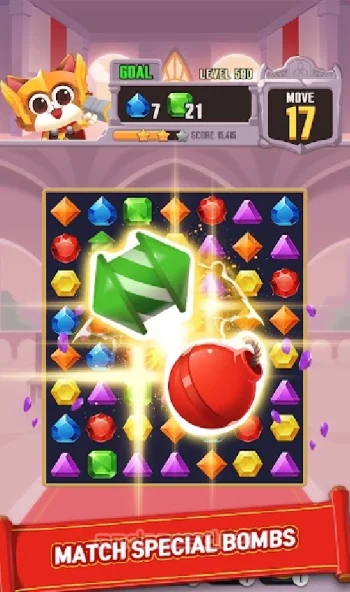 Jewels Cathor : Match 3 Puzzle - скриншот 4