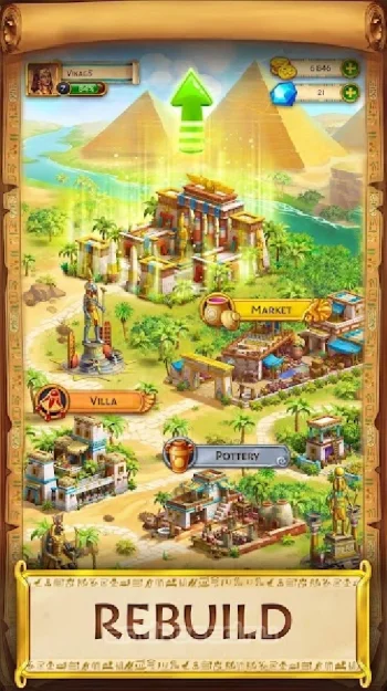 Jewels of Egypt: игры 3 в ряд - скриншот 2