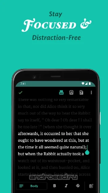 JotterPad - сценарии, повести и романы - скриншот 5