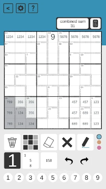 Killer Sudoku - скриншот 3