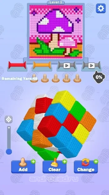 Knit Master 3D: Wool Sort игры - скриншот 1