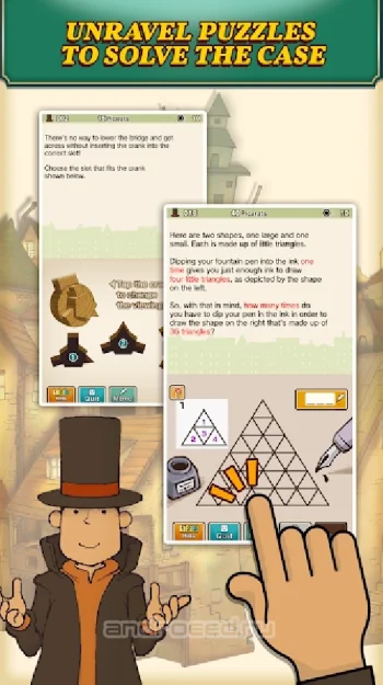 Layton: Curious Village in HD - скриншот 3