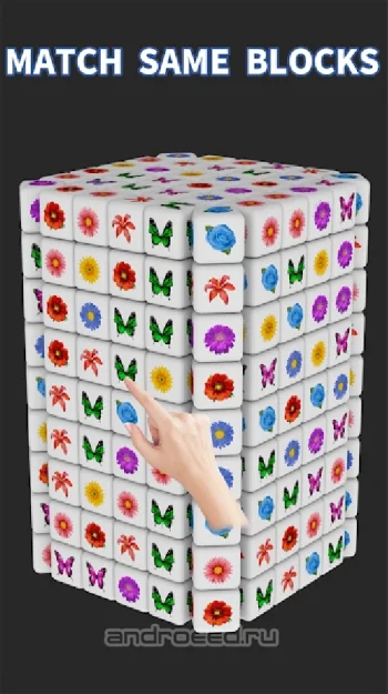 Мастер кубиков 3D - Три в ряд и игра-головоломка - скриншот 1