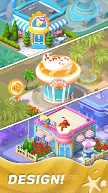 Match Town Makeover: Играй 3 в ряд и строй курорт - скриншот 4