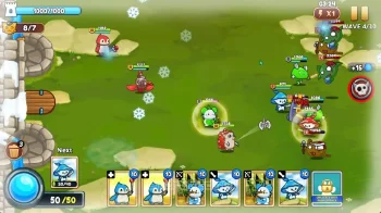 Meowar - PvP Cat Merge Defense TD - скриншот 1