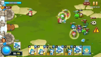Meowar - PvP Cat Merge Defense TD - скриншот 3