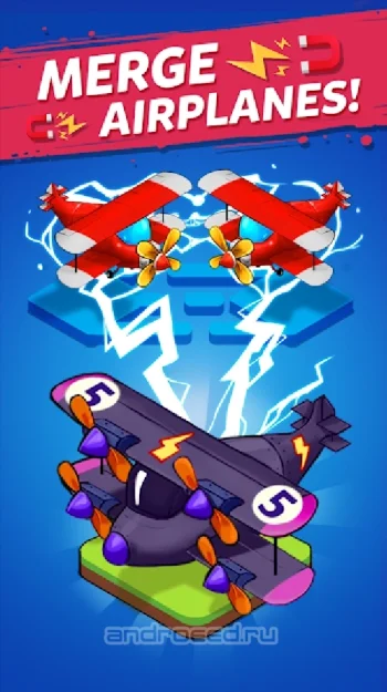 Merge Airplane: Cute Самолет Слияния - скриншот 5