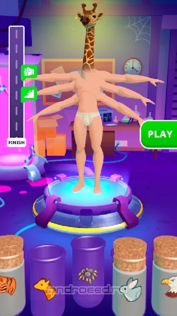 Merge Animals 3D - Mutant race - скриншот 1
