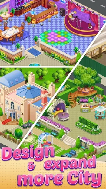 Merge City - Decor Mansion, Manor, Villa Games - скриншот 4
