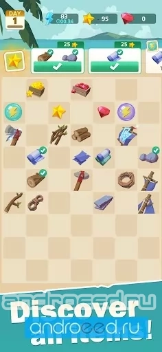 Merge Island: Castaway - скриншот 1