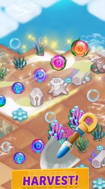 Merge Mermaids-design home&create magic fish life. - скриншот 2