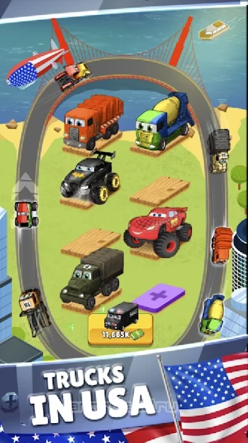 Merge Truck: Monster Truck Evolution Merger game - скриншот 1