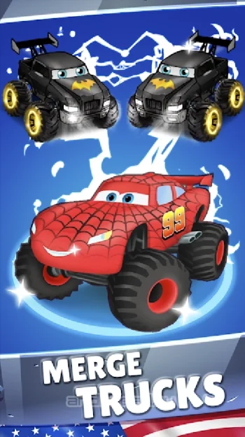 Merge Truck: Monster Truck Evolution Merger game - скриншот 2