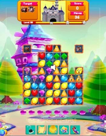 Mermaid Treasure Hunting(No ads) - Match3 puzzle - скриншот 3