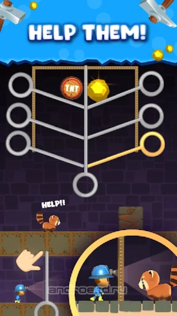 Mine Rescue! - Игра головоломка - скриншот 3