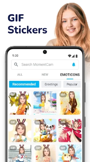 MomentCam Карикатуры и Стикеры - скриншот 3