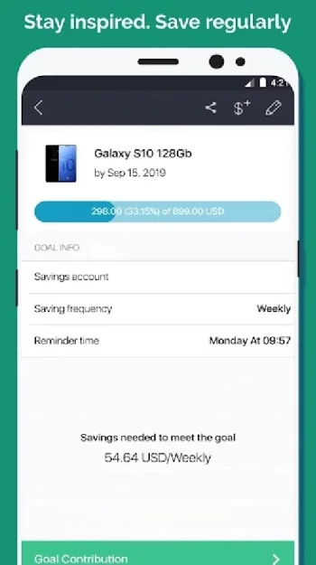 Money Box: Savings Goals - скриншот 2
