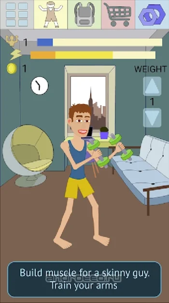 Muscle clicker 2: RPG Gym game - скриншот 1
