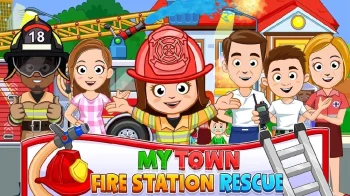 My Town : Fire station Rescue - скриншот 1