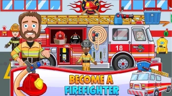 My Town : Fire station Rescue - скриншот 3