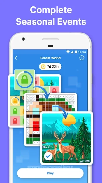Nonogram.com Color - Цветные японские кроссворды - скриншот 3