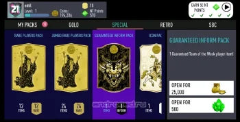 NT 21 Draft Simulator + Pack Opener - скриншот 1
