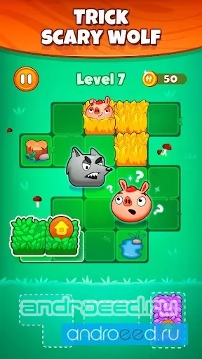 Pigs and Wolf - Block Puzzle - скриншот 4