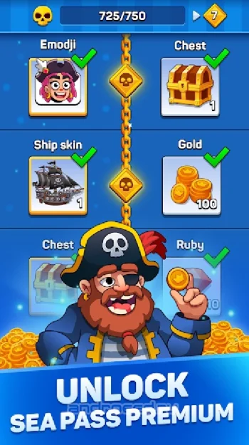 Pirates & Puzzles - Пираты, ПВП & Игры три-в-ряд - скриншот 5