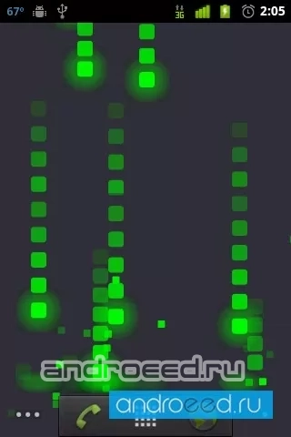 Pixel Rain Live Wallpaper - скриншот 3