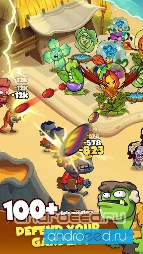 Plant Defense - Merge and Building Defense Zombie - скриншот 4