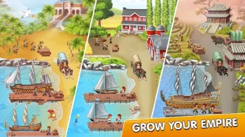 Pocket Ships Tap Tycoon: Idle Seaport Clicker - скриншот 1