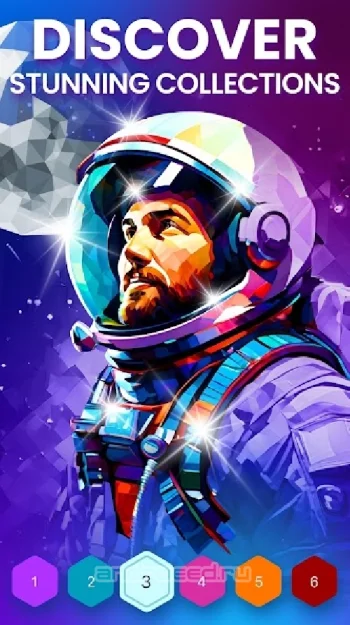 Polygon Раскраска по Цифрам 3d - скриншот 2