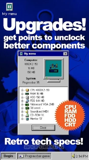 Progressbar95 - новая бесплатная игра. Ностальгия - скриншот 5