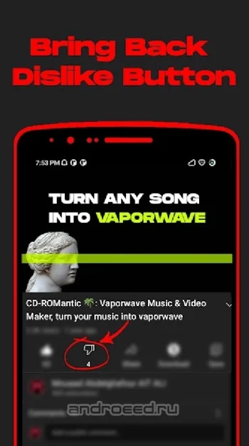 Return Dislike Button - скриншот 2