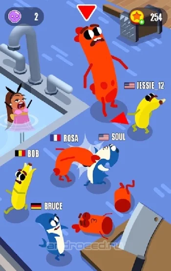 Sausage Wars.io - скриншот 1