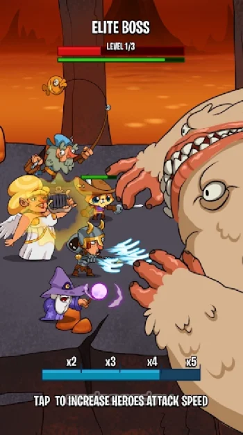 Semi Heroes 2: Endless Battle RPG Offline Game - скриншот 2