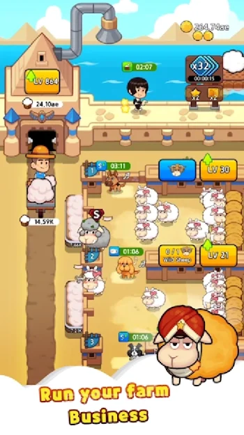 Sheep Farm : Idle Games & Tycoon - скриншот 4