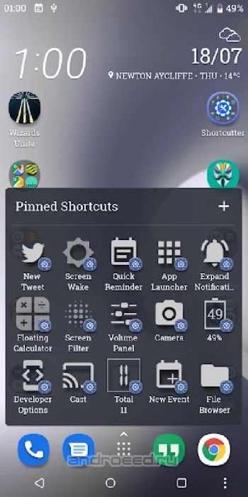 Shortcutter - Quick Settings, Shortcuts & Widgets - скриншот 3