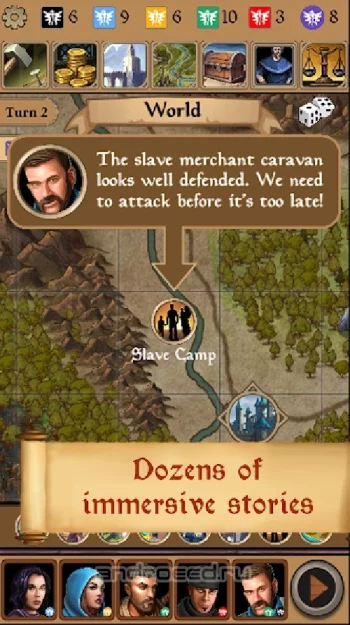 Silmaris - strategic boardgame and text adventures - скриншот 3