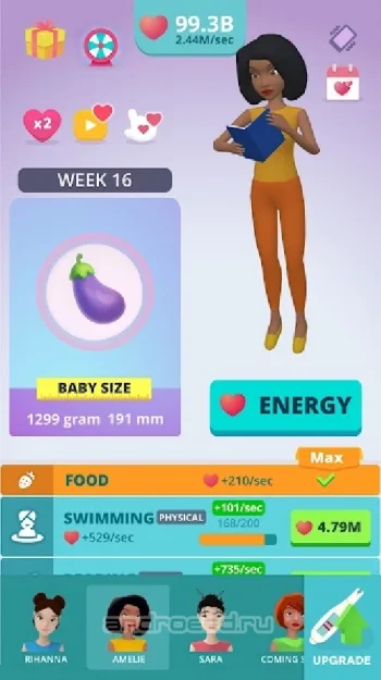 Симулятор Беременности Idle 3D - скриншот 4