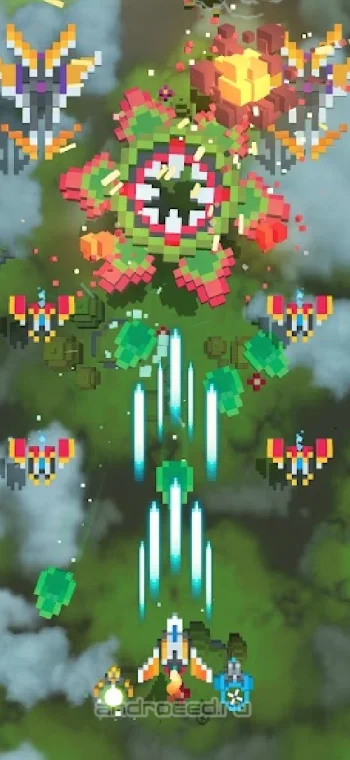 Sky Wings: Pixel Fighter 3D - скриншот 1