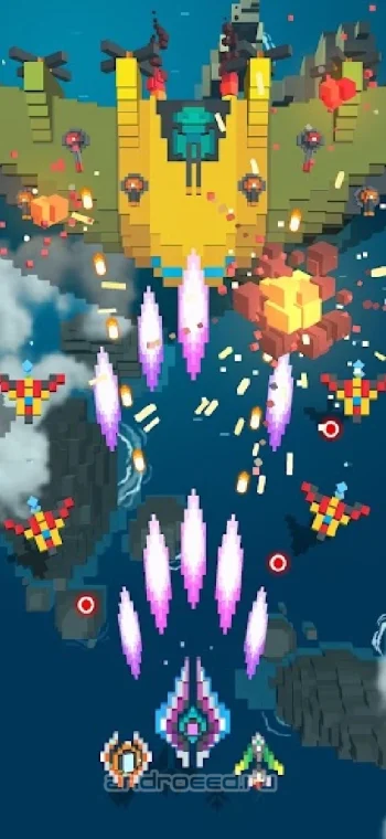 Sky Wings: Pixel Fighter 3D - скриншот 4