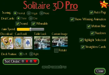 Solitaire 3D Pro - скриншот 5